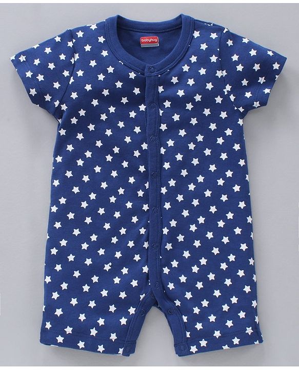 Babyhug 100% Cotton Half Sleeves Romper Multiprint Pack Of 3 - Multicolor