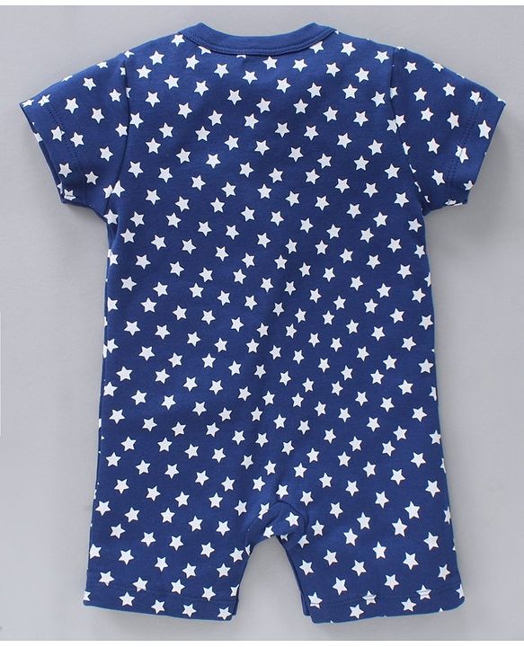Babyhug 100% Cotton Half Sleeves Romper Multiprint Pack Of 3 - Multicolor