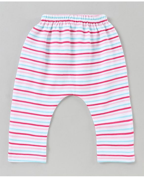 Babyhug Full Length Diaper Leggings Pack of 3 - Multicolor