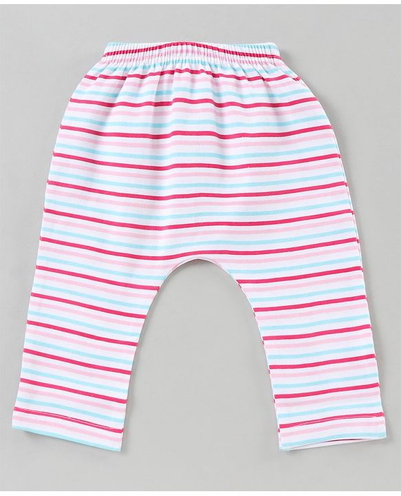 Babyhug Full Length Diaper Leggings Pack of 3 - Multicolor