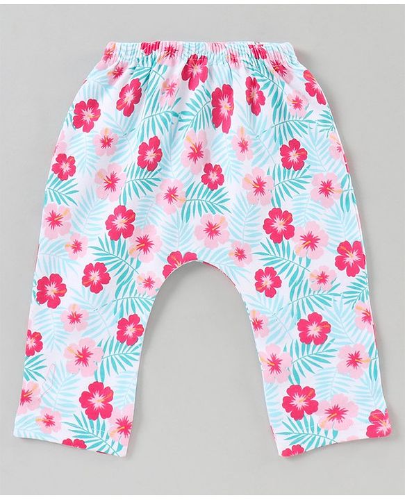 Babyhug Full Length Diaper Leggings Pack of 3 - Multicolor