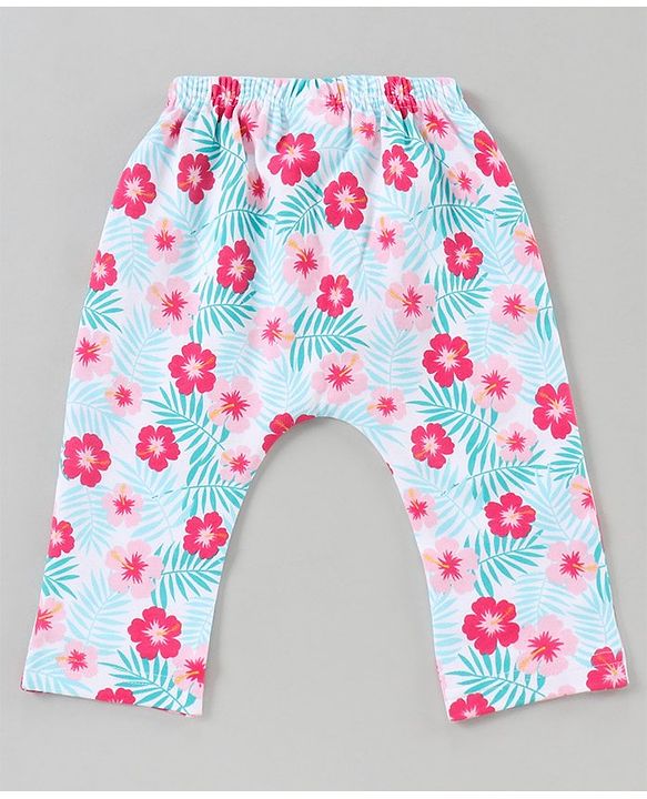 Babyhug Full Length Diaper Leggings Pack of 3 - Multicolor