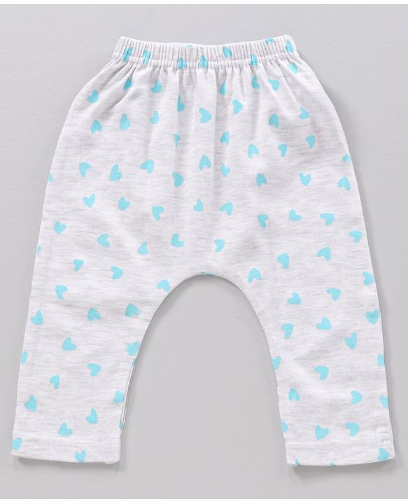 Babyhug Full Length Diaper Leggings Heart & Panda Print Pack Of 3 - Multicolor