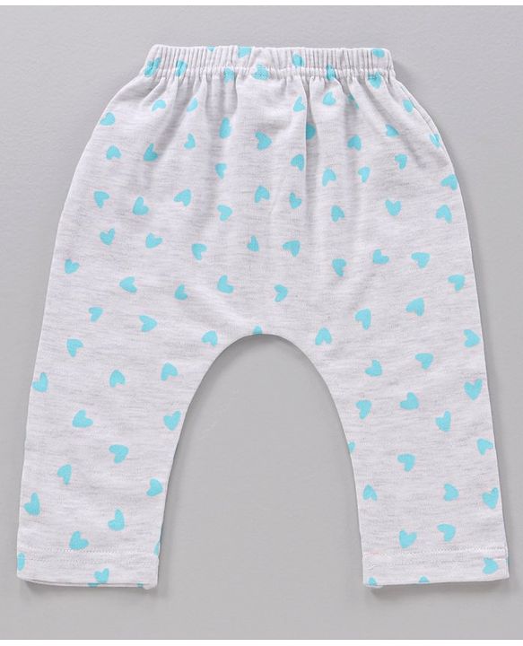 Babyhug Full Length Diaper Leggings Heart & Panda Print Pack Of 3 - Multicolor