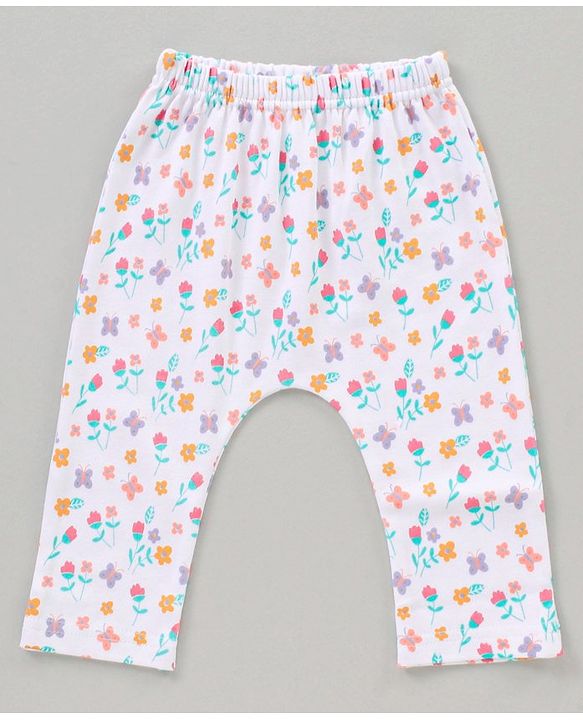 Babyhug Full Length Printed Diaper Pants Pack of 3 - Multicolor