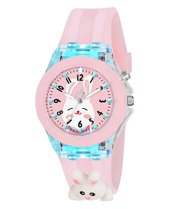 Cute Rabbit Cartoon LED Children Watch Flip Cover Rubber for Girls Boy  Student Girl Electronic Watches Kids Silicone Strap Clock | Wish