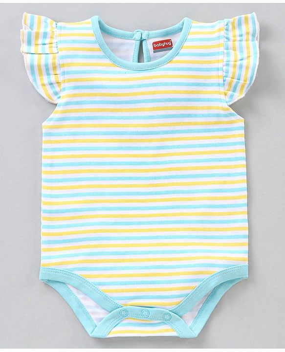 Babyhug 100% Cotton Short Sleeves Onesies Multi Print Pack of 3 - Multicolor
