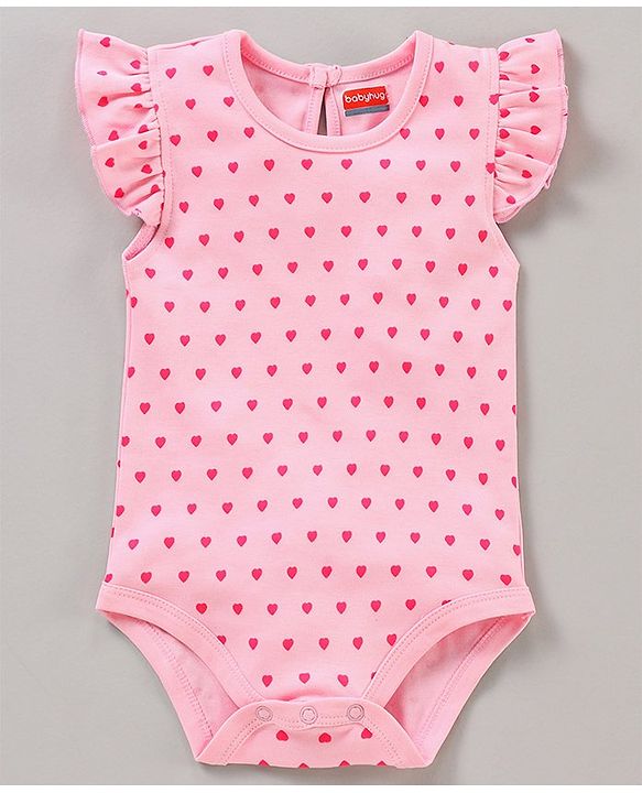 Babyhug 100% Cotton Flutter Sleeves Onesies Multi Print Pack of 3 - Multicolour