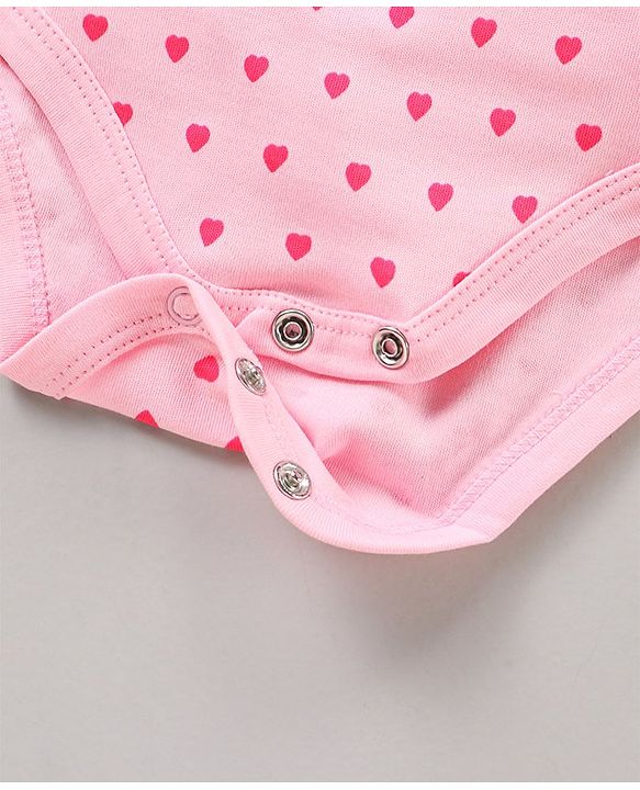 Babyhug 100% Cotton Flutter Sleeves Onesies Multi Print Pack of 3 - Multicolour