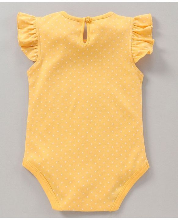 Babyhug 100% Cotton Short Sleeves Onesie Melon Print Pack of 3 - Pink Yellow
