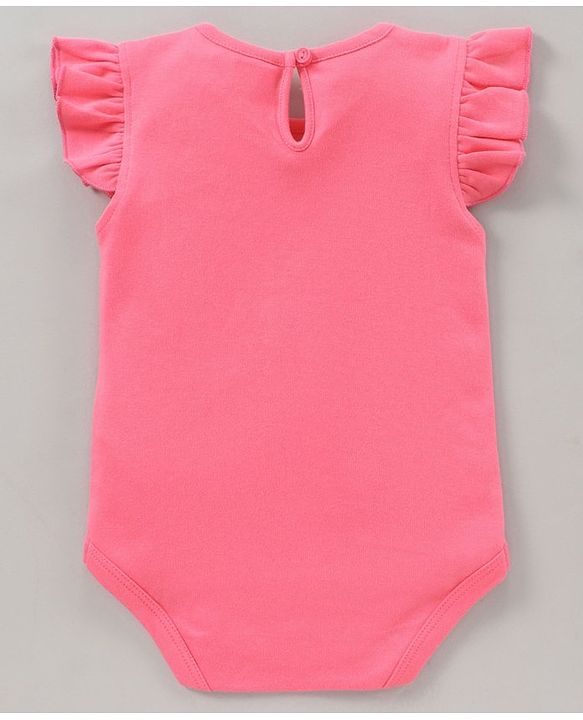 Babyhug 100% Cotton Short Sleeves Onesie Melon Print Pack of 3 - Pink Yellow