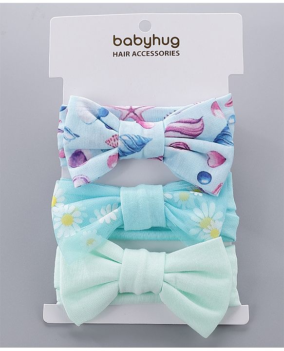 Babyhug Headbands Pack Of 3 - Multicolour