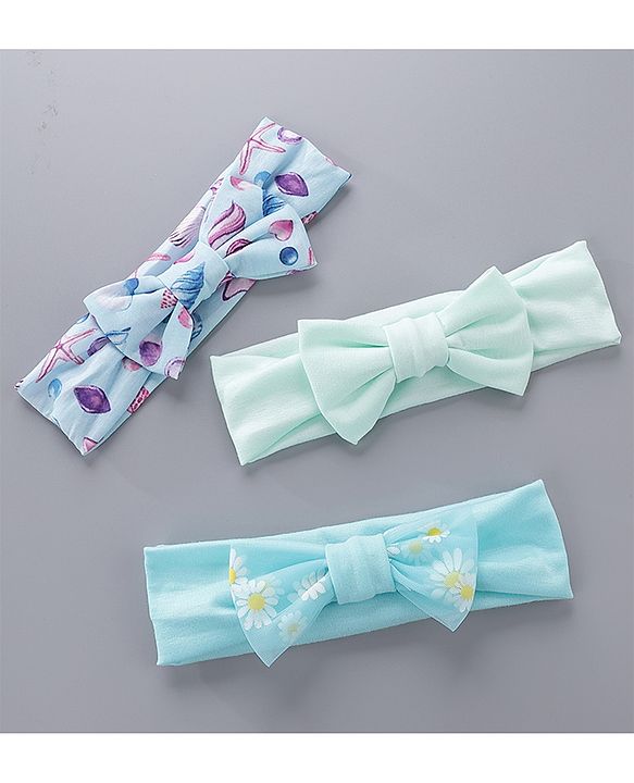 Babyhug Headbands Pack Of 3 - Multicolour