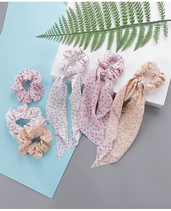 Pine Kids Scrunchies Pack Of 6 - Multicolor
