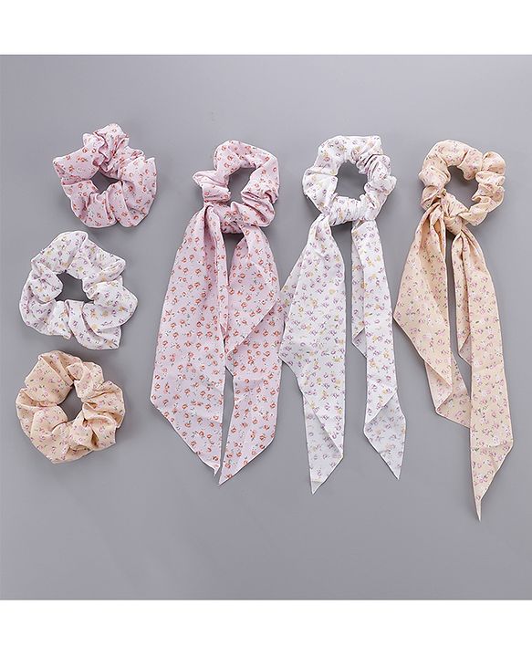 Pine Kids Scrunchies Pack Of 6 - Multicolor