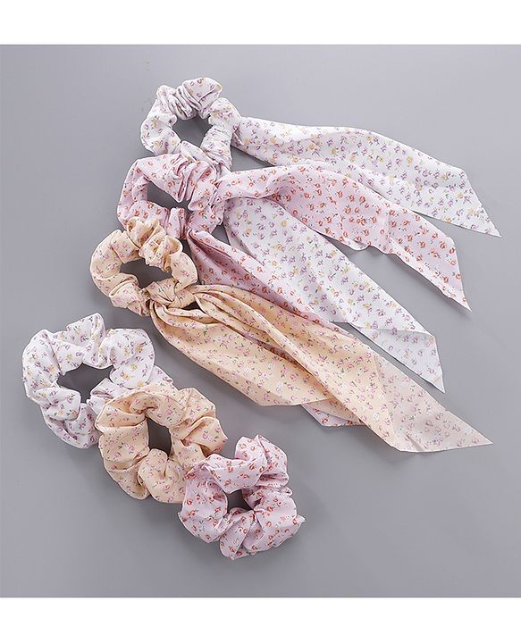 Pine Kids Scrunchies Pack Of 6 - Multicolor