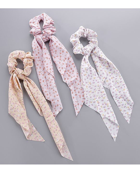 Pine Kids Scrunchies Pack Of 6 - Multicolor