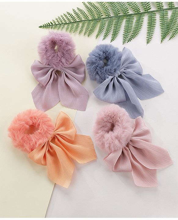 Pine Kids Scrunchies Pack of 4 - Multicolor
