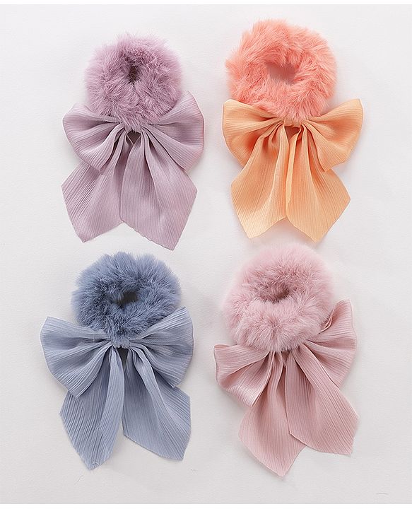 Pine Kids Scrunchies Pack of 4 - Multicolor