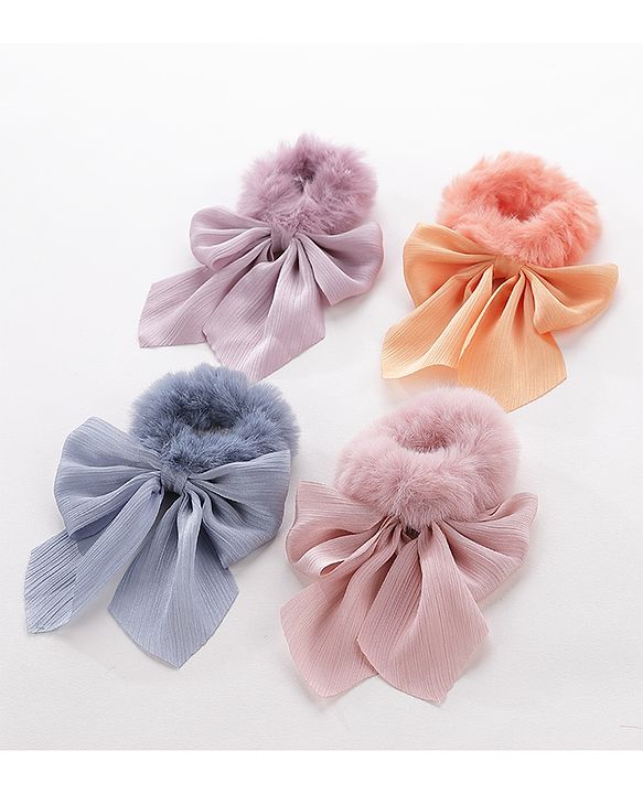Pine Kids Scrunchies Pack of 4 - Multicolor