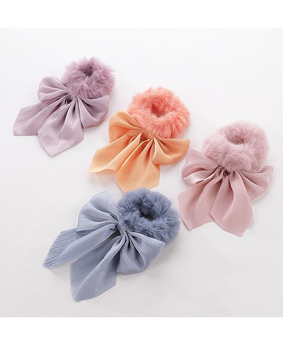 Pine Kids Scrunchies Pack of 4 - Multicolor