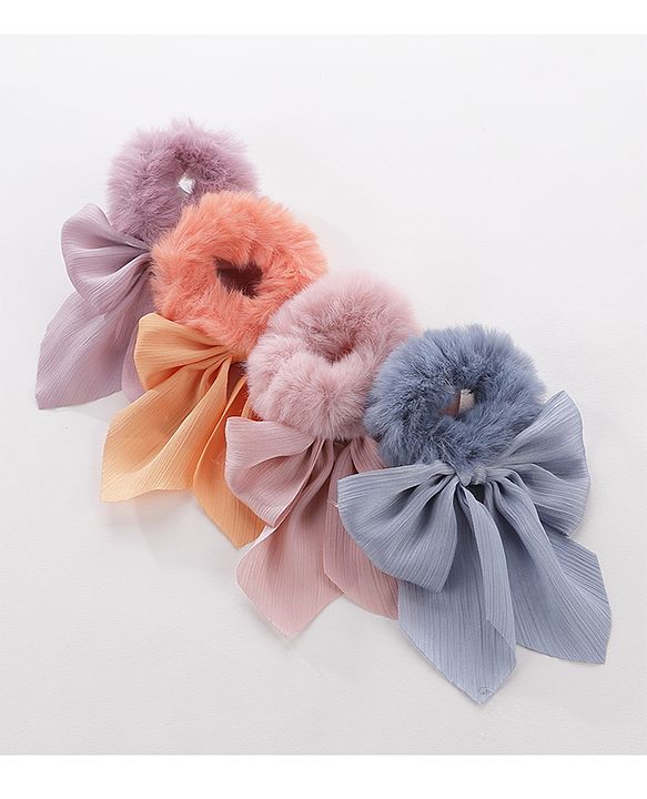 Pine Kids Scrunchies Pack of 4 - Multicolor