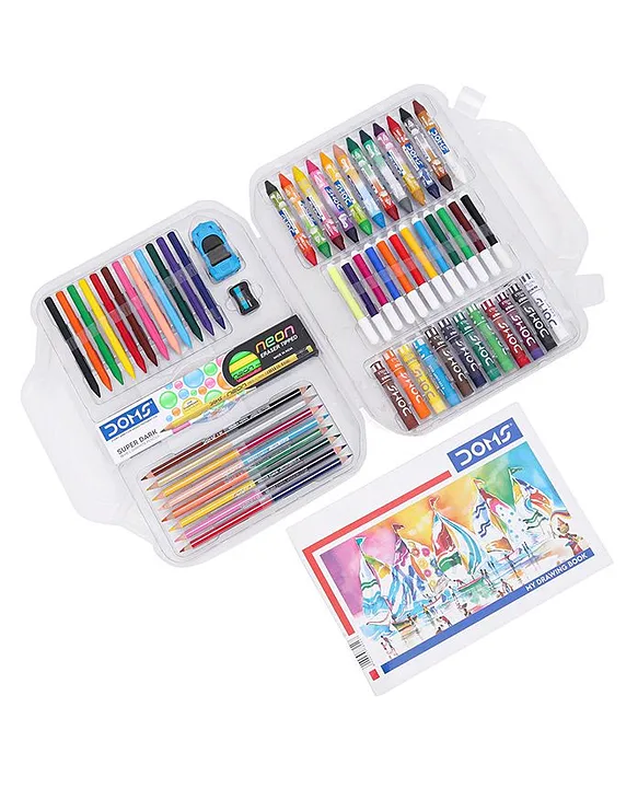 Buy DOMS Art Apps Nxt Colouring Kit Multicolour – 59 Pieces online