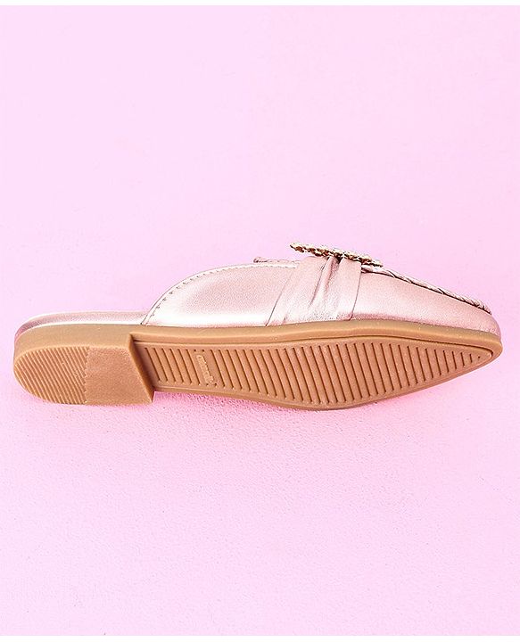Cute Walk by Babyhug Stone Studded Sandals - Golden