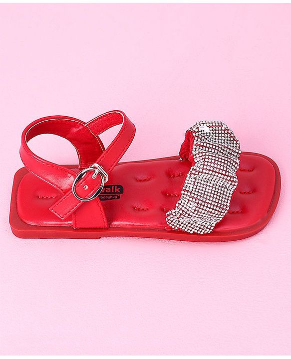 Cute Walk by Babyhug Sandals - Red