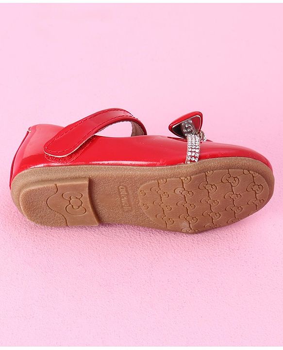 Cute Walk by Babyhug Ballerinas Bow Applique - Red
