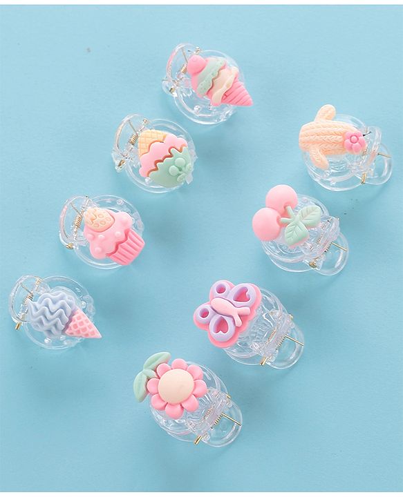 Babyhug Clips Pack of 8 - Multicolor