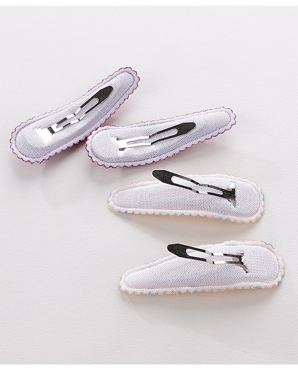 Pine Kids Hair Clips Pack of 6 - Yellow & Maroon