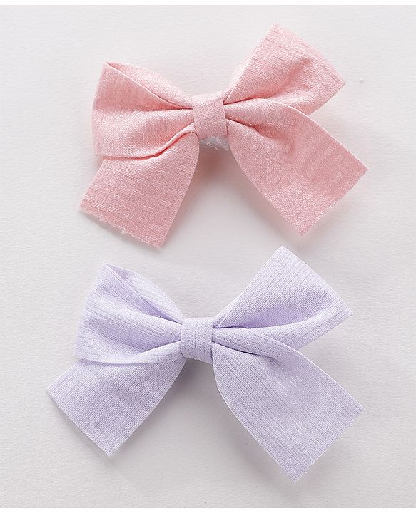 Pine Kids Hair Clips Pack of 6 - Pink & Purple