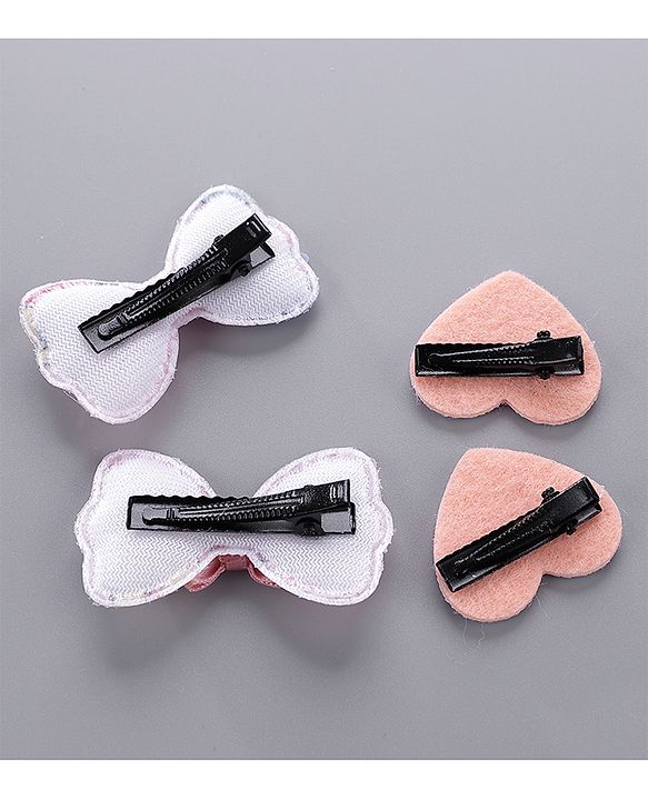 Babyhug Hair Clips Pack of 6 - Pink