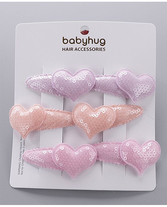 Babyhug Snap Clips Pack of 6 - Multicolor