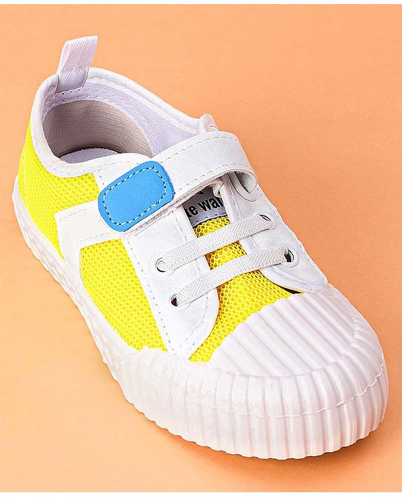 Cute Walk by Babyhug Casual Shoes With Star Patch- Yellow