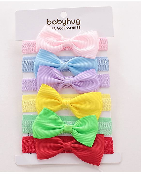 Babyhug Headbands Pack Of 6 - Multicolor
