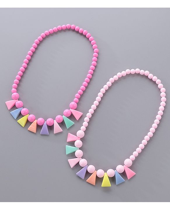 Babyhug Necklace & Bracelet Set Pack Of 4 - Pink