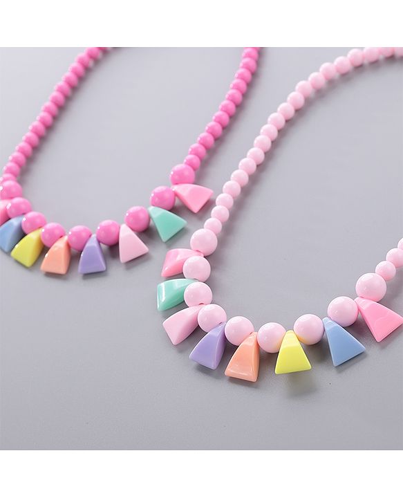 Babyhug Necklace & Bracelet Set Pack Of 4 - Pink