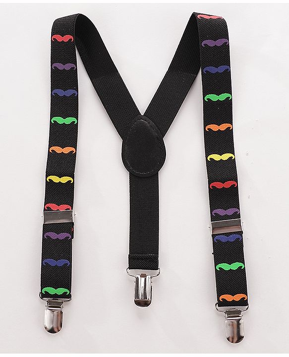 Babyhug Bow and Suspender Set - Black