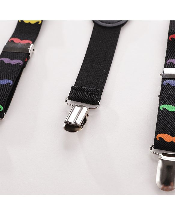 Babyhug Bow and Suspender Set - Black