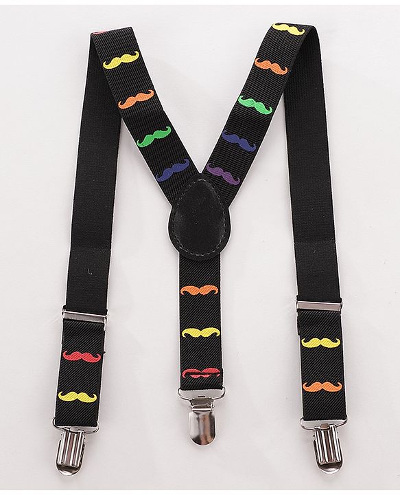 Babyhug Bow and Suspender Set - Black