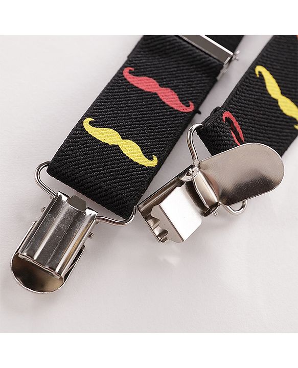 Babyhug Bow and Suspender Set - Black