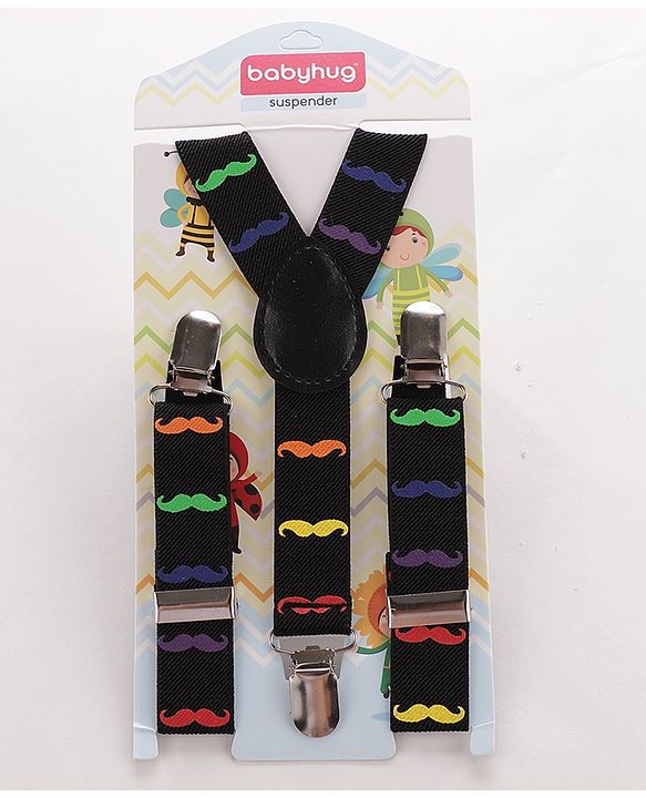 Babyhug Bow and Suspender Set - Black