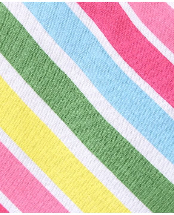 Babyhug Knit Striped Shorts - Multicolor