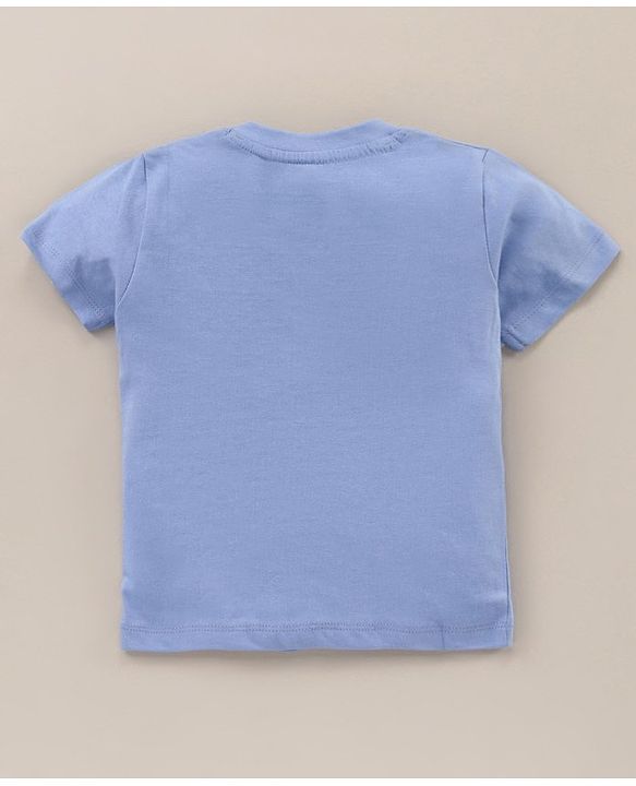 Babyhug Half Sleeves Cotton T-Shirts Multi-Print Pack of 3 - Blue White