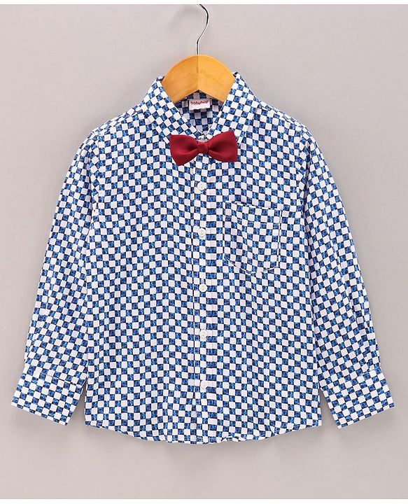Babyhug Full Sleeves Shirt Digital Print - Blue