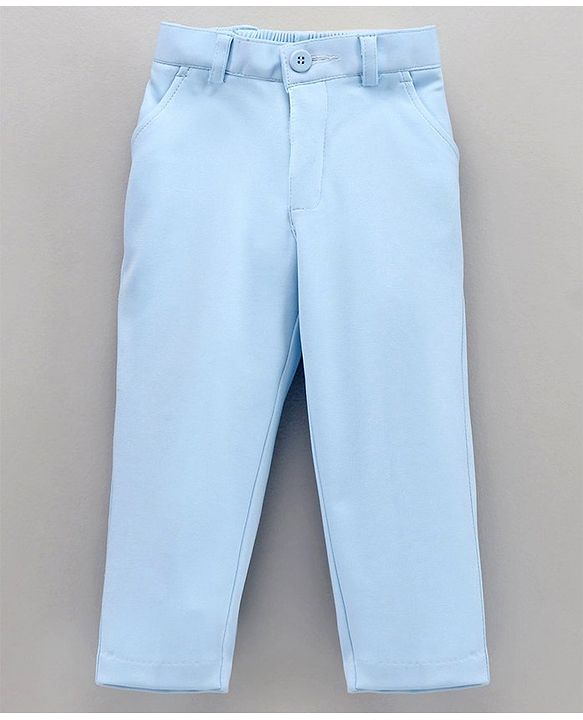 Babyhug Full Sleeves 5 Piece Party Suit - Light Blue