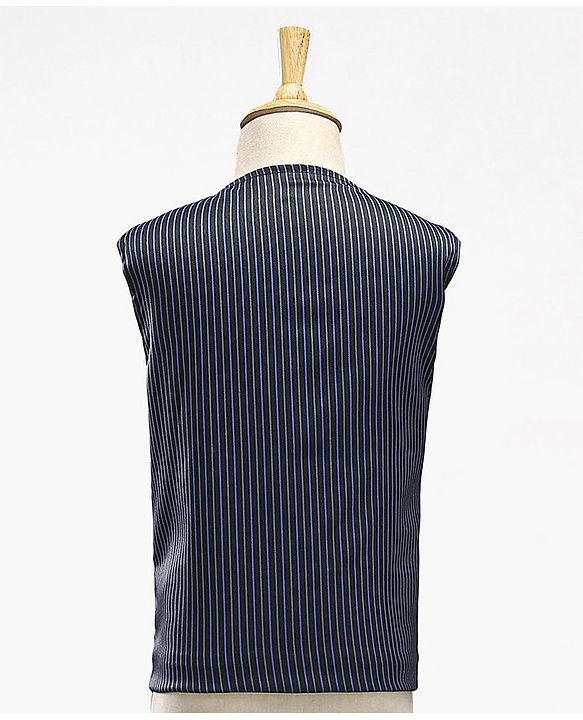 Babyhug Full Sleeves Stretch Fit Party Suit with Waist Coat & Bow - Navy
