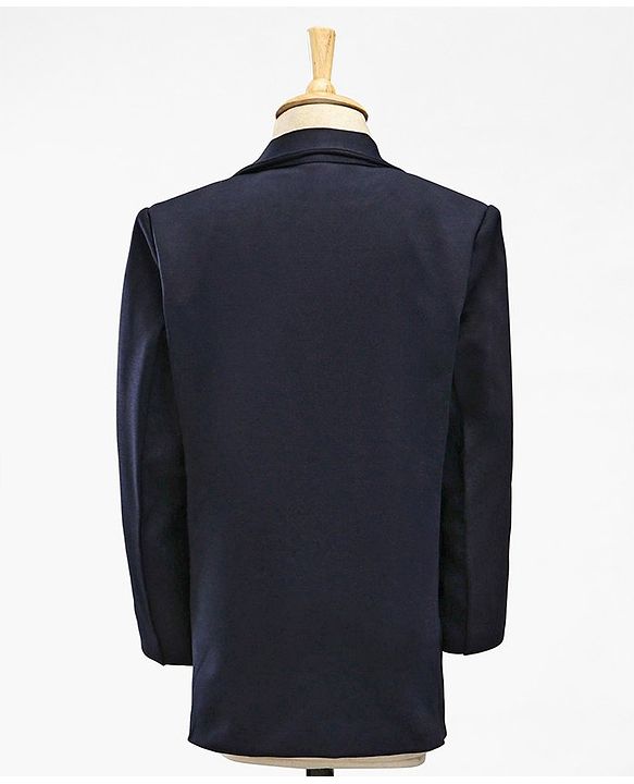 Babyhug Full Sleeves Stretch Fit Party Suit with Waist Coat & Bow - Navy